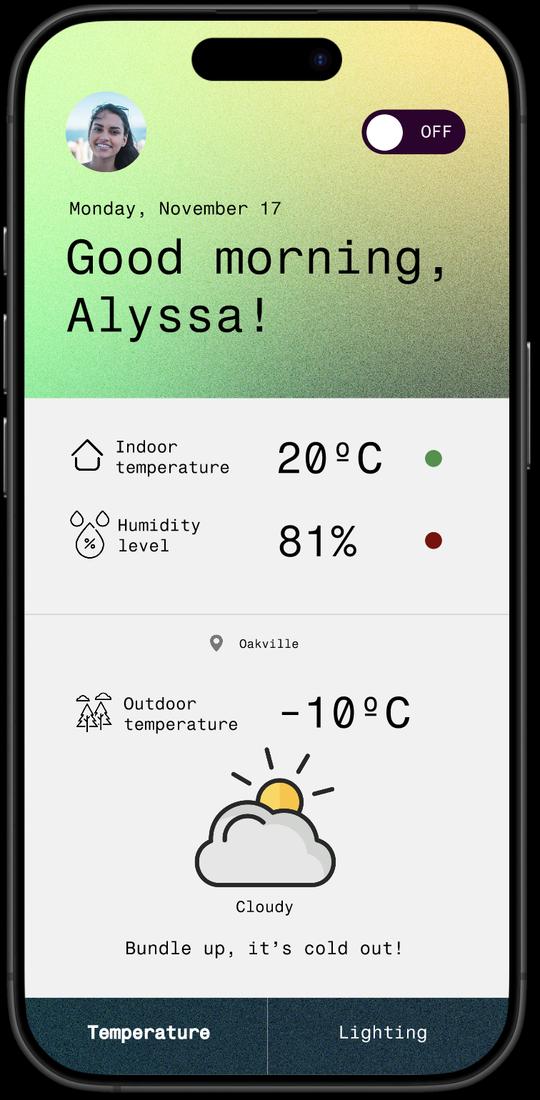 Based on my Activity 1 reflections, I redesigned the UI to explore clearer color feedback and prepare for the next testing cycle.