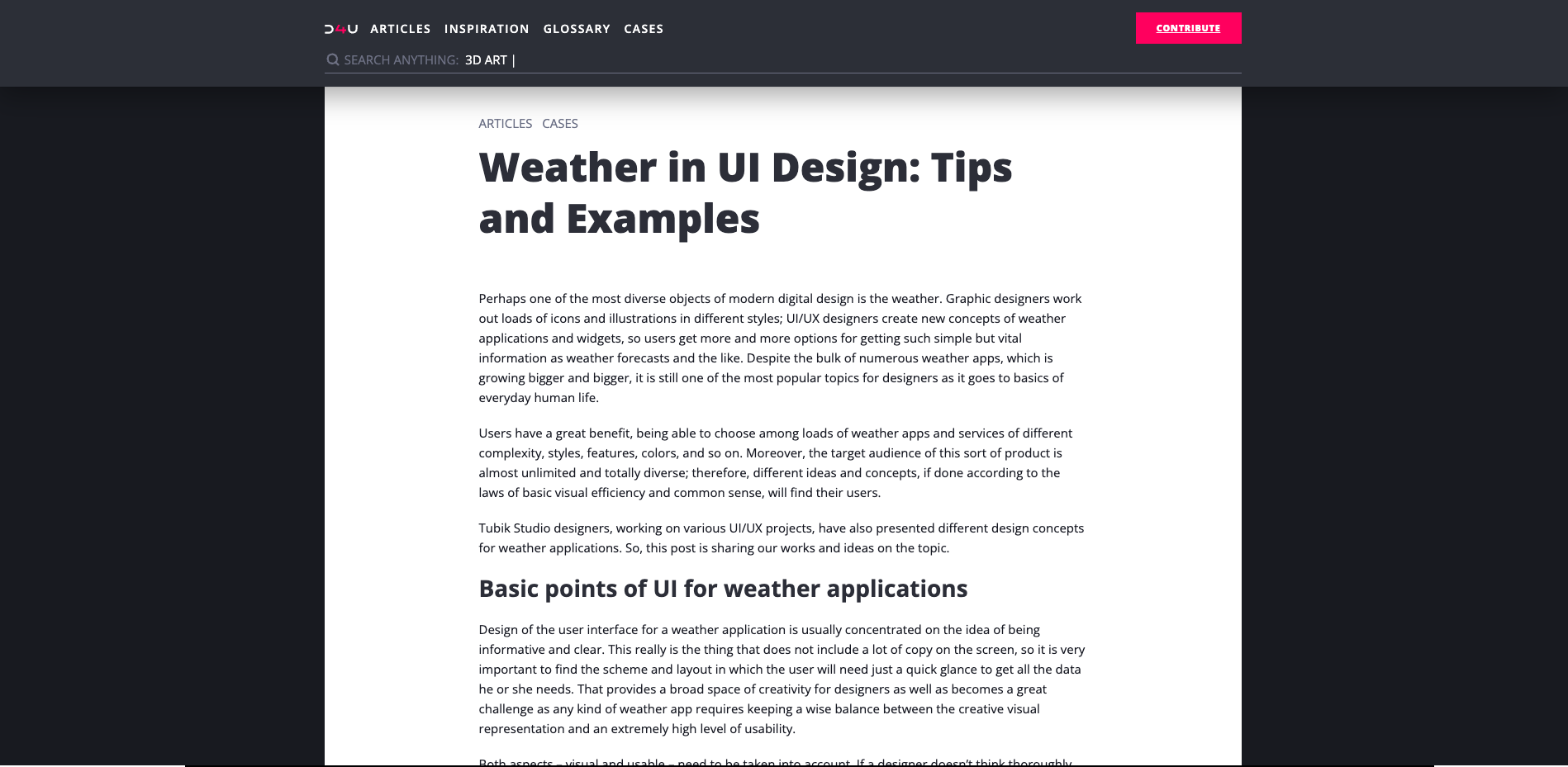 I also researched the <a href=https://design4users.com/weather-in-ui-design-come-rain-or-shine/ target=_blank>Weather in UI Design: Come Rain or Shine</a>  article from Design4Users to understand how temperature, humidity, and environmental conditions are commonly visualized in interfaces. The article highlights the use of clear iconography, colour cues, and strong hierarchy to make weather data easy to read. This helped me refine how I present indoor and outdoor conditions, structure my alert messages, and use gradients to reflect different environmental states in a way that feels intuitive and consistent.