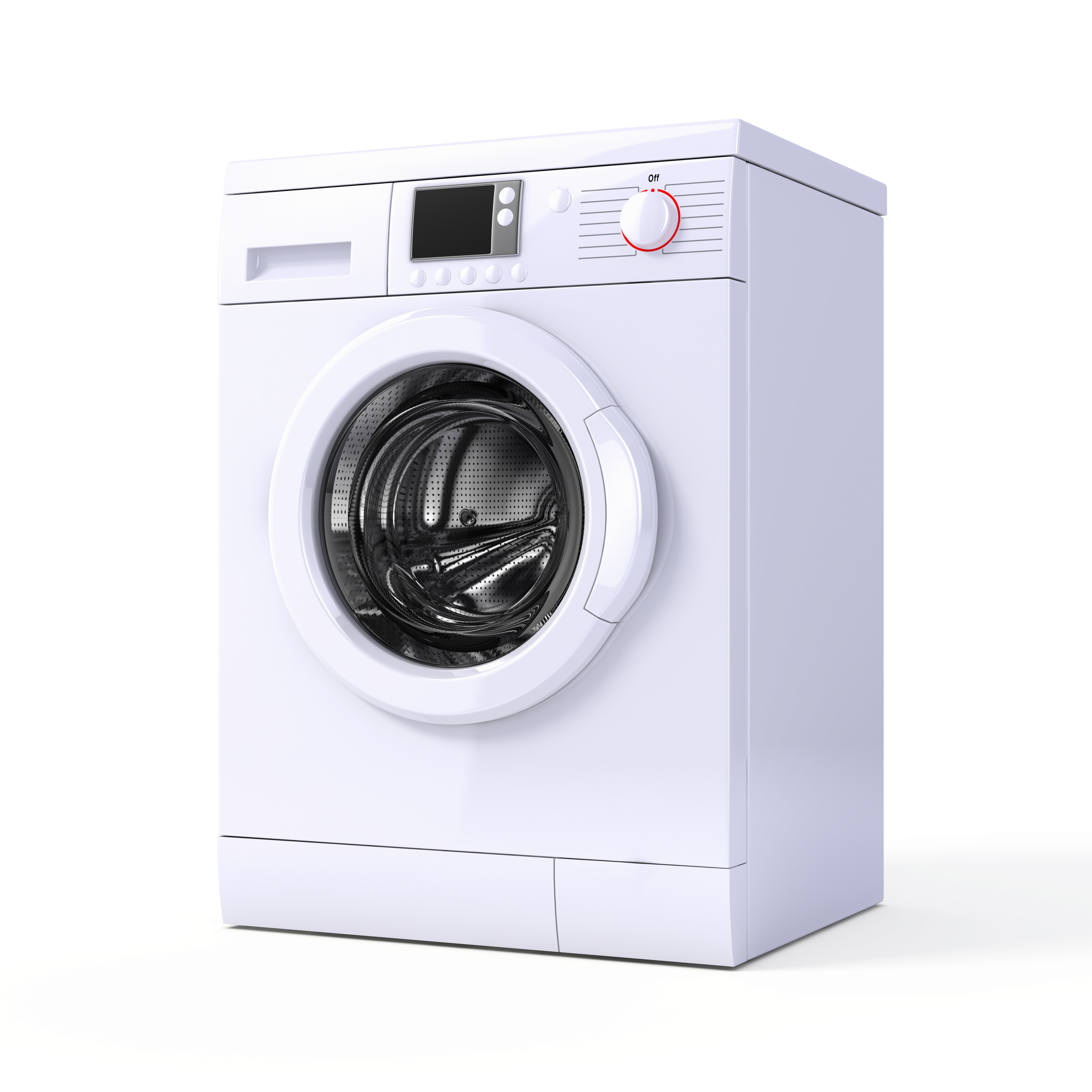 The high-speed whirring of a washing machine in its fast spin cycle.