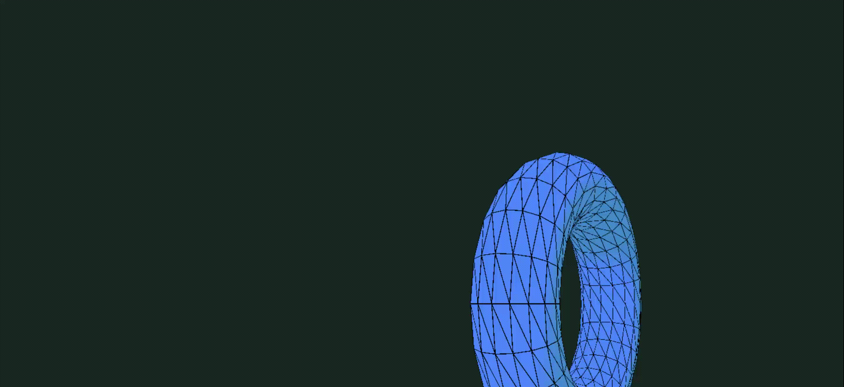 Concept 12 is an interactive 3D shape spinner enhanced with ambient sound and a color-shifting background where users can rotate, recolor, and change shapes while triggering different tones using keyboard and mouse input.