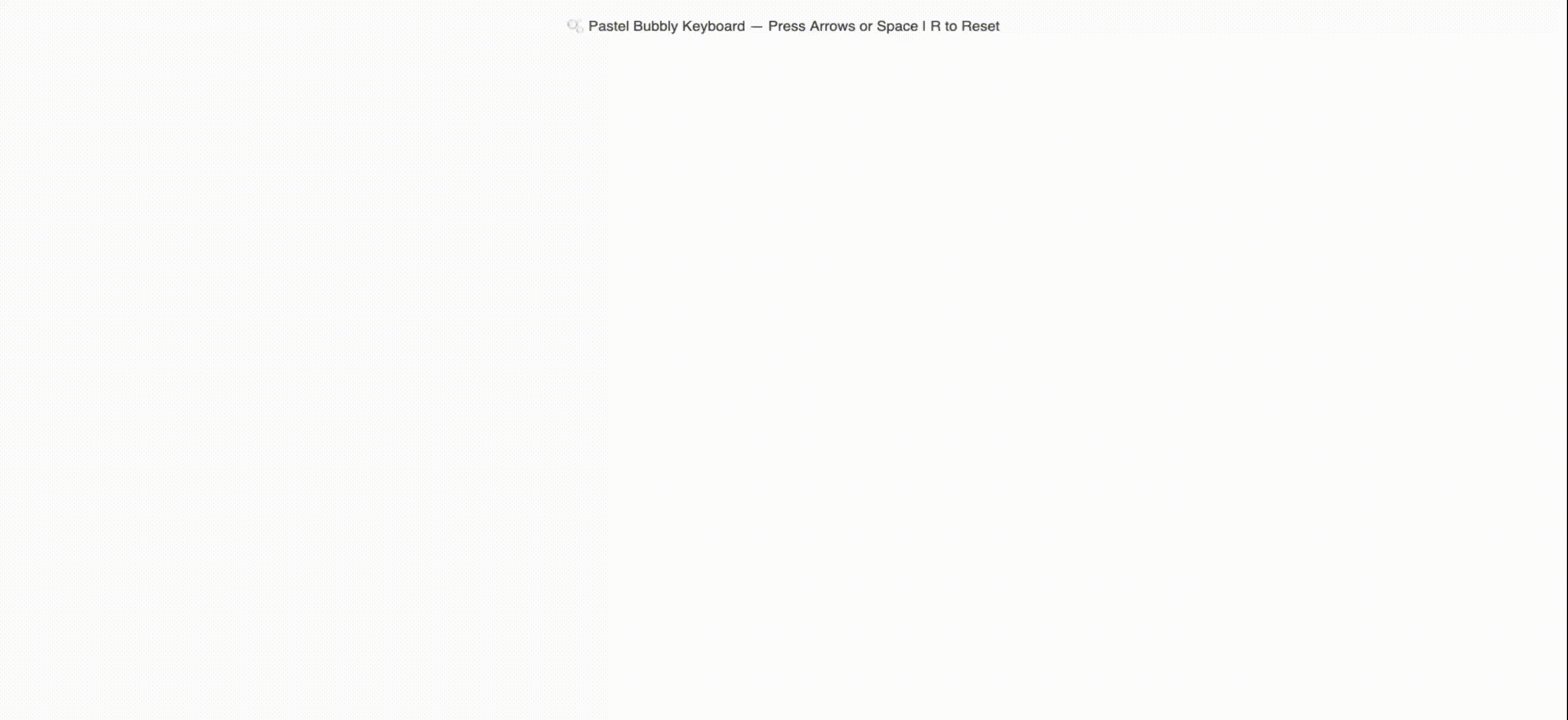 Trying new concept and movement with bubbles