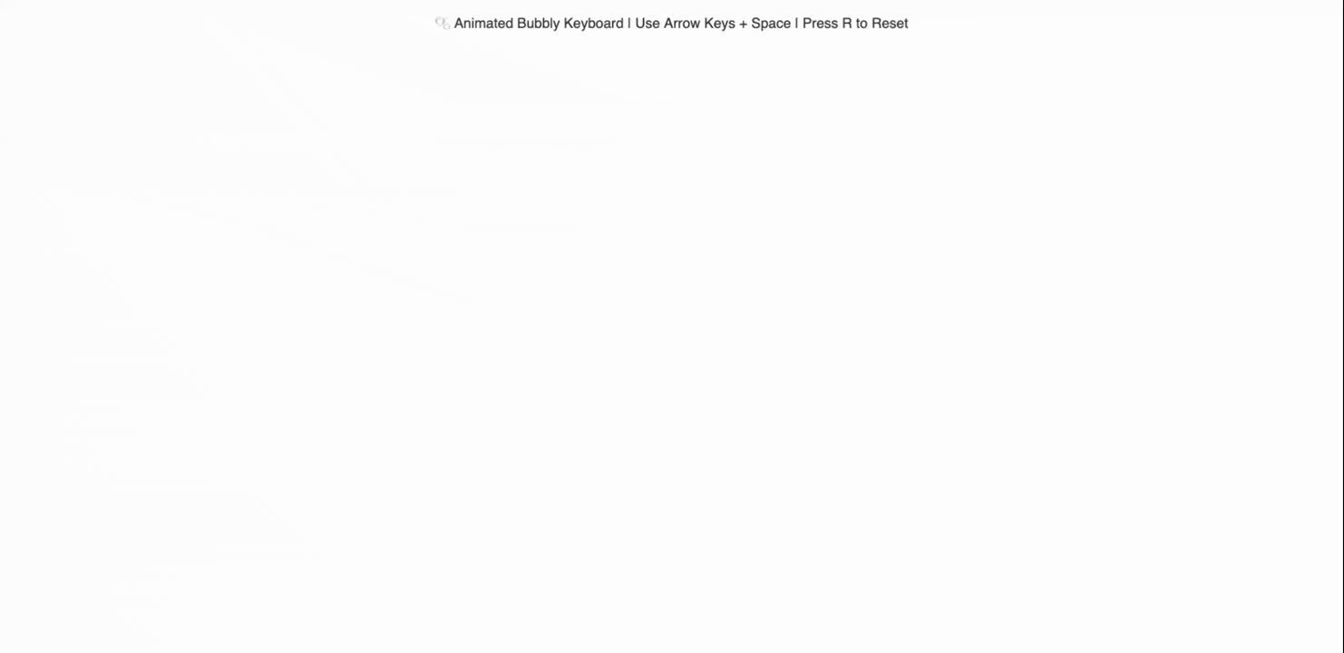 Trying new concept and movement with bubbles