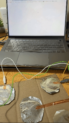 Testing out the interaction and visual feedback